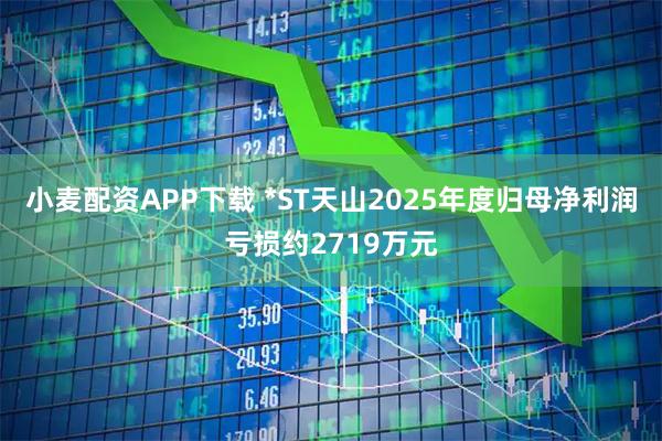 小麦配资APP下载 *ST天山2025年度归母净利润亏损约2719万元